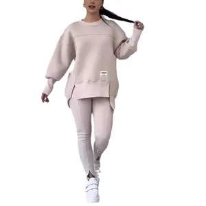Long Sleeve Sweatshirt and Leggings Set, Fall Outfits for Women Oversized Zip up Hoodie Sweatshirt Jogger Sweatpants 2 Piece Sweatsuits Lounge, Track Suits for Women Set -Casual 2 Piece Outfits Sweatsuit Pocket Hoodies Long Sleeve plus size sets Tracksuit