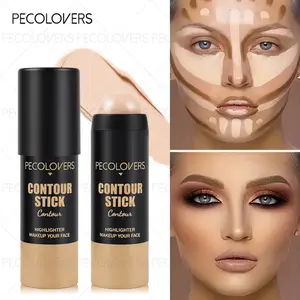 1PC Face Contour Bronzer Stick Covering Dark Circles Concealer Stick Perfecting Complexion Stick Natural Waterproof Smooth Texture Foundation Cream Face Cosmetics