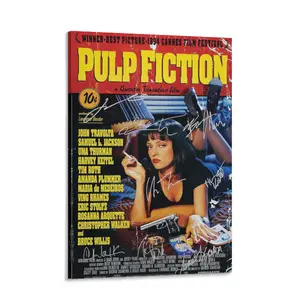 Artistic Movie Canvas Prints | Trendy Pop Culture Wall Art | Waterproof Vintage Film Posters with Frame or Unframed Poster | Perfect Gift for Movie Lovers | Aesthetic Living Room Decor