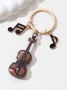 Creative Vintage Violin Music Keychain, Fashion Classic Retro Style, Charming Design, Musical Keychain, Unique Theme, Car Bag Hanging Ornament, Gift for Friends Family Memorial Present