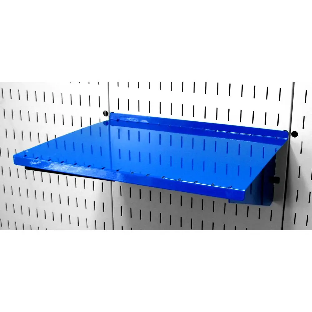 12in Deep Slotted Metal Pegboard Shelf Assembly - ASM-SH-1612