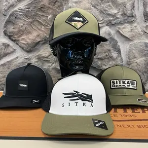 Sitka Gear - Hats Black, White & Green Options with Logo and Adjustable Fit
