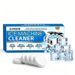 Ice Machine Cleaner Maker Tablets 6-Pack Universal Descaling Solution, Nickel-Safe Scale RemoverCompatible with Countertop & Nugget lce Makers, Complete lce Maker Cleaning Kit for Home Use Multi-Purpose Leather Shoe Cleaner dirt removal
