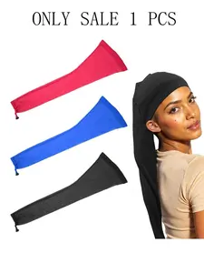 Women's Adjustable Elastic Braided Hair Socks, /blue// Non-Slip Hairstyle Accessories, Sports Headband, Perfect for Gym, Party, Daily Use