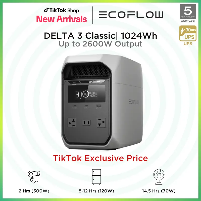 「STAR LIVE」 DELTA 3 Classic with Solar Panel Bundles 「STAR LIVE」 DELTA 3 Classic with Solar Panel Bundles