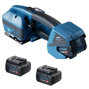 【Summervibes】VEVOR Electric Strapping Machine, for 0.35"-0.63" PP PET Straps, Portable Electric Banding Tool with Digital Display, 2 x 4000mAh Battery Powered Automatic Strapping Tool for Packaging Box Pallet