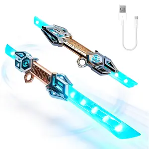 Birthday and Christmas Gift Lightsaber Toy for Boys and Girls LED Light with Realistic Sound Effects Role-Playing Duel Suit