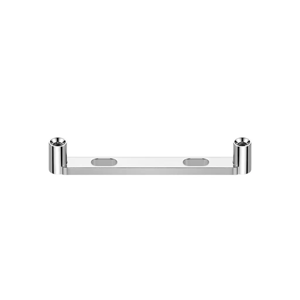 Internally Threaded Flat Surface Barbell Base with 2 Holes - ASTM F-136 Implant Grade Titanium