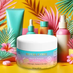 Edges & Ponytail Pudding, Kids Hair Styling Gel, 4oz - Royal Kyree