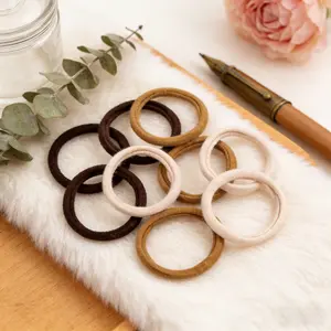 10 High Elastic Seamless Hair Ties, Mild Protective Hair Holders, Fit All Hair Texture Ponytail Accessories For Female
