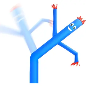 20ft Puppet Dancer Inflatable Waving Tube Man Attachment - Wacky Waving Dancing Tube Guy for Business Promotion Stand Out Advertising Dancer ONLY - NO Blower (Blue)
