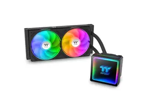 Thermaltake TH240 V3 ARGB CPU Liquid Cooler; Intel/AMD; 1x240mm 500~2000rpm Single Frame ARGB Fan; 240mm Radiator; ARGB Infinity Mirror; Rotatable Pump Head; Black; CL-W465-PL12SW-A