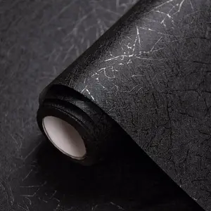 Textured Self-adhesive Wallpaper, Easy Installation 1 Roll Decorative Wallpaper for Home Living Room Kitchen, Backdrop Decor Wall Decal for Cabinet Table Chair Room