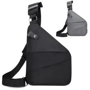 Mens Crossbody Sling Bag Chest Shoulder Fanny Pack Backpack Scratchproof Sport Travel, Scratchproof Anti-Theft Shoulder Bag