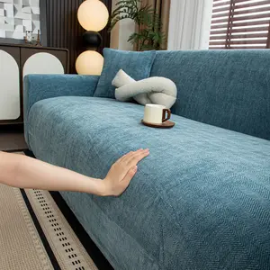 High elastic Chenille sofa cover is fully covered with anti-slip, waterproof, anti-stained, and anti-cat scratch sofa cover, available in multiple colors, perfectly adapted to various living room decoration styles, Elastic Sofa Slipcover
