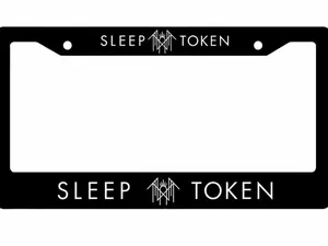 Sleep Token License Plate Frame, Aluminum Car Tag Holder, Gothic Car Accessories, Alternative Auto Decor Gift for Women