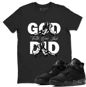 Black Cat 4s Sweatshirt, Black Cat 4s Shirt, Shirt wear with Jordan 4 Black Cat Sneaker, 100% Cotton, Design Printed T-Shirt, Unisex Shirt Gift