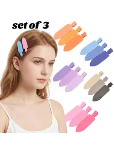 3Pcs No Bend No Crease Hair Clips, Spring Colorful Hair Barrettes Set for Women, Hair Clips Barrettes for Styling Makeup Accessories, lightweight and comfortable, Secure Bangs, Manage Stray Hair, Salon & Everyday Use, Birthday Mothers Day Gifts