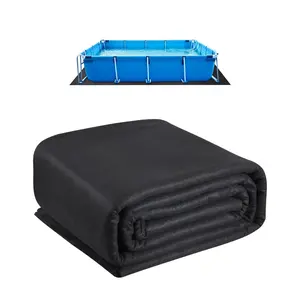 VEVOR Rectangle Pool Liner Pad, 16 x 32 ft Pool Liner Pad for Above Ground Swimming Pools, Extra-Thick Pool Mat, Prevents Punctures, Recycled Geotextile Material Underlayment Pad, Extend Liner LifeSummervibes