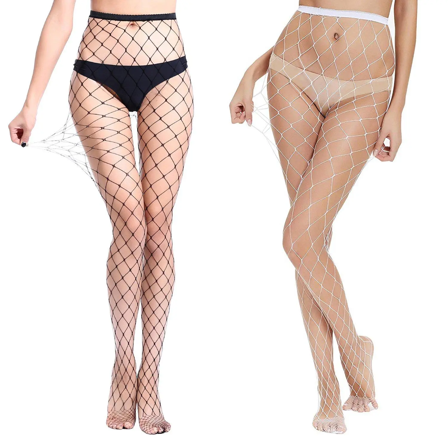 Fishnet Tights - Black & White