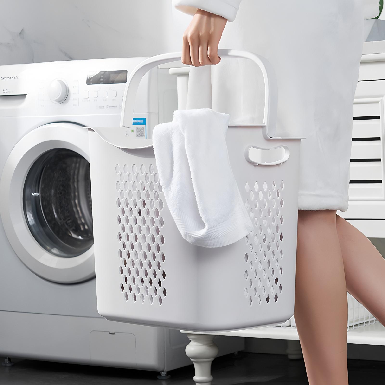 4-Tier Rolling Laundry Hamper Sorter, White Home Organizer Storage Cart with Removable Baskets and Wheels for Dirty Clothes Organization
