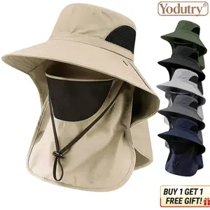 Wide Brim Sun Hat – UV Protection Outdoor Fishing Bucket Hat Breathable Lightweight Hiking Safari Hat For Men Women Sun Hat / Fishing Hat / UV Protection / Safari Hat / Bucket Hat