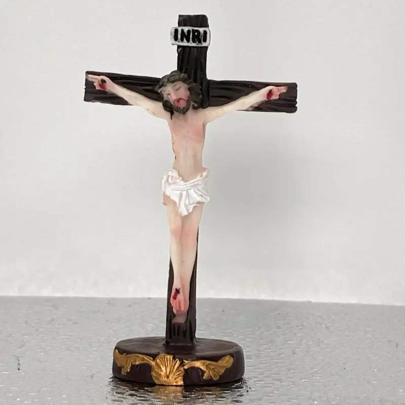 Mini 3-Inch Jesus Crucifix Statue