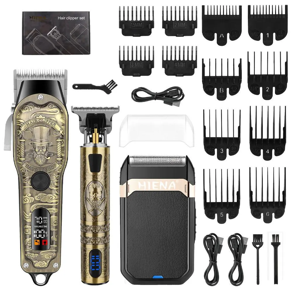 Electric Shaver Set for Men, Professional Home Use, High-Power Lithium-Ion Battery, Easy-To-Use Design, Ideal Gift for Him, Clipper, Cordless Shaver, Rechargeable Shaver Machine, Body Hair Shaver