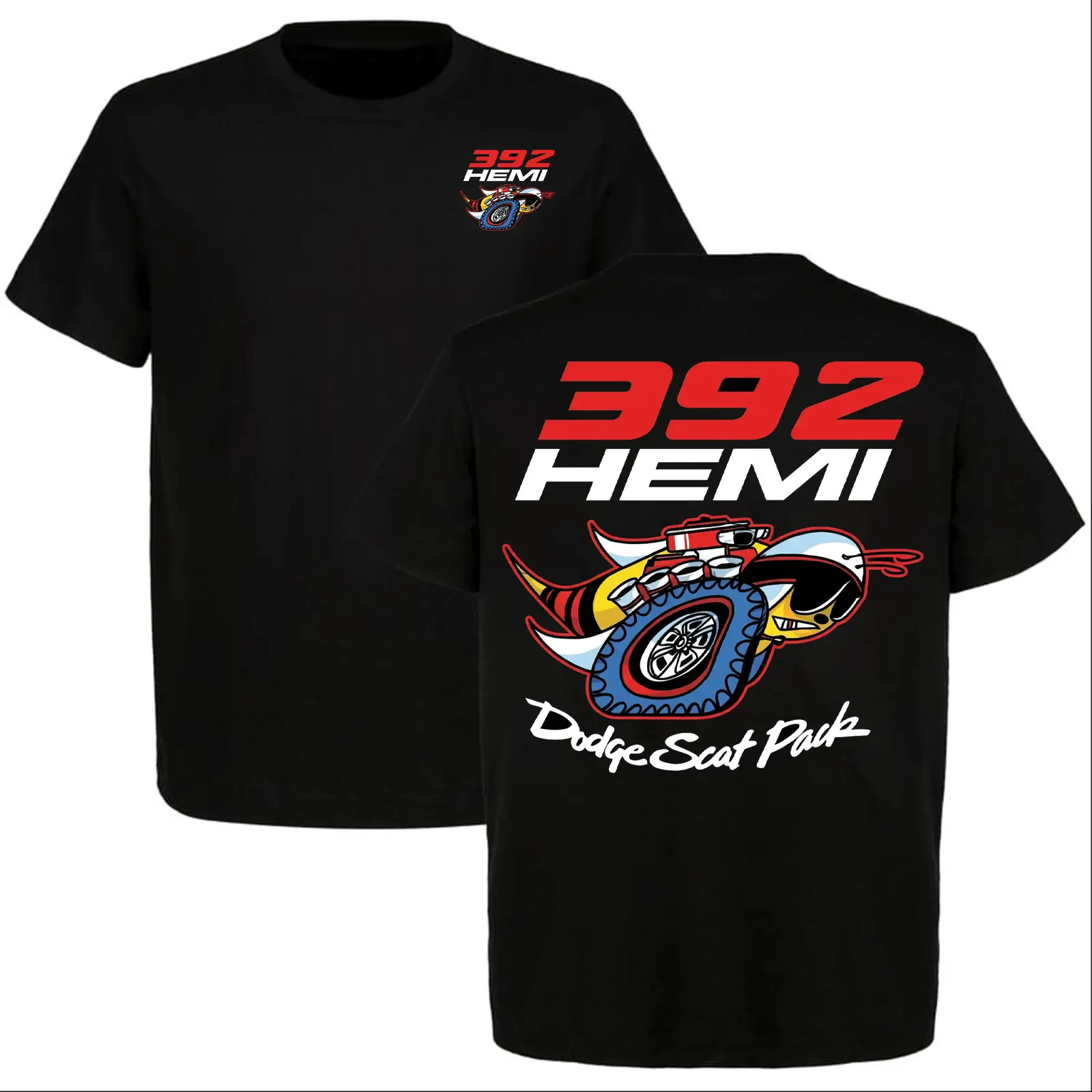 392 HEMI Dodge Scat Pack T-Shirt Bee Graphic Tee Mopar Muscle Car Racing Shirt Challenger Charger Fan Gift Unisex Tee