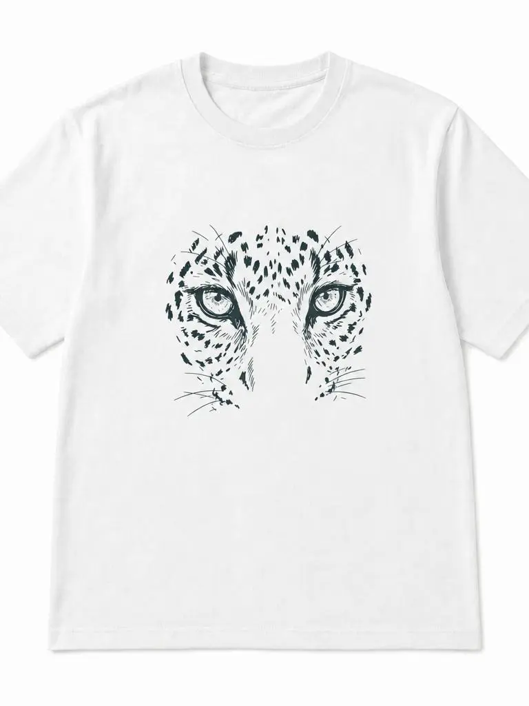 Comfort Colors Leopard Shirt - Leopard Face Tee - Oversized Jungle Shirt - Cheetah T-shirt - Nature Animal Lover