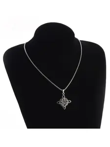 Witch's Knot Necklace, Irish Knot Pendant Necklace, Daily Wear Jewelry, Meaningful Commemorative Gift, Blessed & Eternal Always