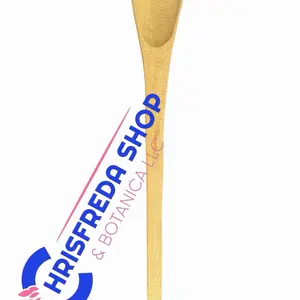 Kiyè Bwa Large Hand-Carved Wooden Spoon Unique Craftsmanship Eco-Friendly Kitchen Utensil