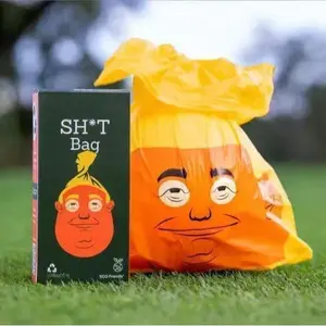 2026 New Funny Dogs Poop Bags SH*T Bag 60 Count The Most Presidential Poop Bag Ever Leak-Proof and Extra-Thick Pet Waste Bag Novelty Gag White Elephant Gift for Pet Walking and Cleaning