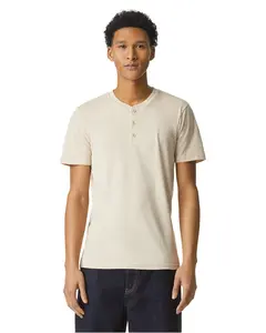 American Apparel 2004CVC CVC Henley Tee