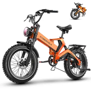 1000W Folding Electric Bike for Adults,35MPH 100Mile,48V 25Ah Removable Battery,20" x 4.0 Fat Tire Foldable Electric Bicycle,8-Speed Electric Mountain E-Bike,UL Certified Commuter Ebikes
