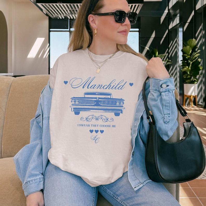 Manchild Shirt, Sab Carp Graphic Tee, Merch Lyrics Concert