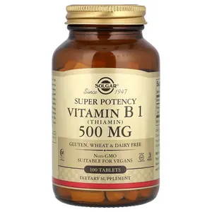 Solgar Vitamin B1, 500 mg, 100 Tablets