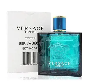 VERSACE Eros For Men 3.4 oz Eau De Toilette Spray Tester Long Lasting Luxurious Fragrance Citrus Floral Woody Scent