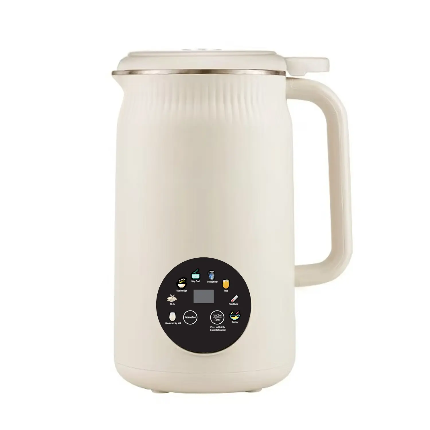 1.2L 8-in-1 Nut Milk Maker & Juicer, Automatic Plant-Based Milk Machine for Almond, Oat & Soy Milk, Self-Cleaning with Delay Start & Keep Warm, Home Kitchen Essential