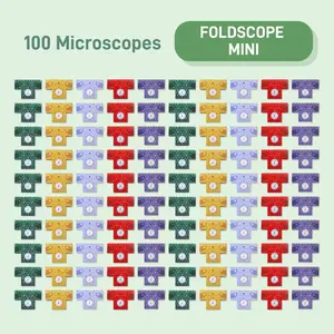 Large Mini Classroom Kit (100 Foldscope Mini Paper Microscopes)
