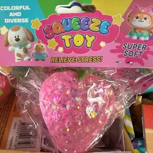 Sugar squishy squeeze strawberry stress relief toy
