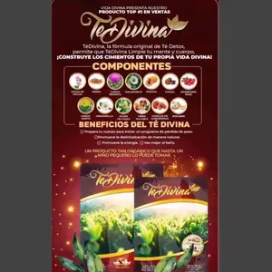 Tea Divina - Buy 4 Get 2 Free, Natural Herbal Tea Caffeine - Free, 6 Weeks, Infused With Reishi Premium Beverage Drink Nata