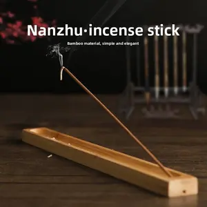Nanzhu Bamboo Incense Stick Holder & Burner Zen Style Home Decor Simple Elegant Craft Furnishing