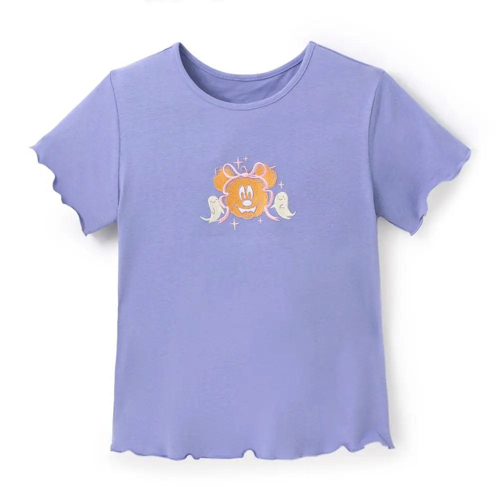 Disney Store Minnie Mouse Jack-o'-Lantern Halloween Fashion T-Shirt for Women