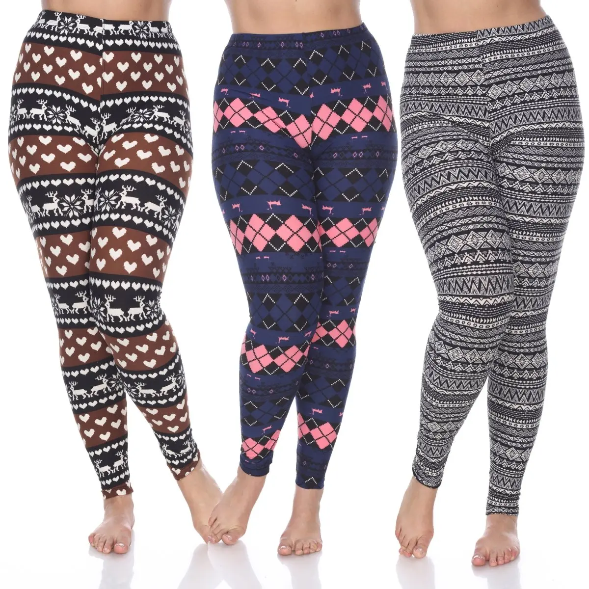 212 MAIN Original Chic Dog & Cat Costume Bottoms - 3-Pack Navy Plus Size Knit Leggings for Lady, Women's Pet Clothing Accessory with Good Fit (1 Size)