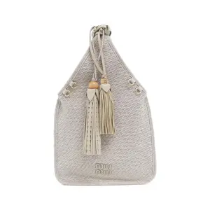 Pre-owned miu miu Wool Shoulder Bags CASHMERE shoulder bag
