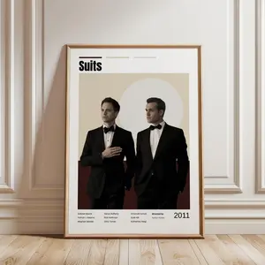 Suits Poster Wall Art Aesthetic Room Decor Modern Home Decor Stylish Wall Print Trendy Interior Decoration