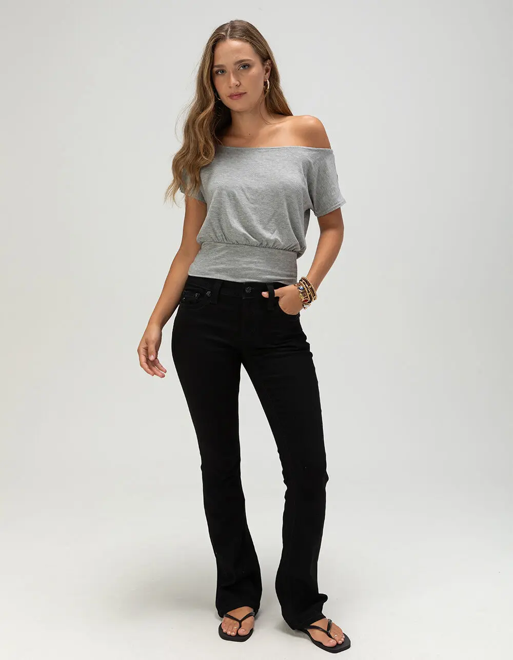 MISS ME Cross Womens Mid Rise Bootcut Jeans