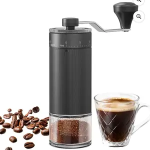 Portable Manual Coffee Grinder with 40 Adjustable Settings,Hand Coffee Bean Mill with 30g Capacity & Crank for Travel Camping Office Home