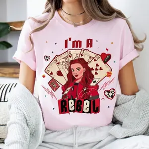 Descendants 4 The Rise Of Red I'm A Rebel Vintage T-Shirt, Family Matching Shirt, Magic Kingdom, Vacation Trip Tee